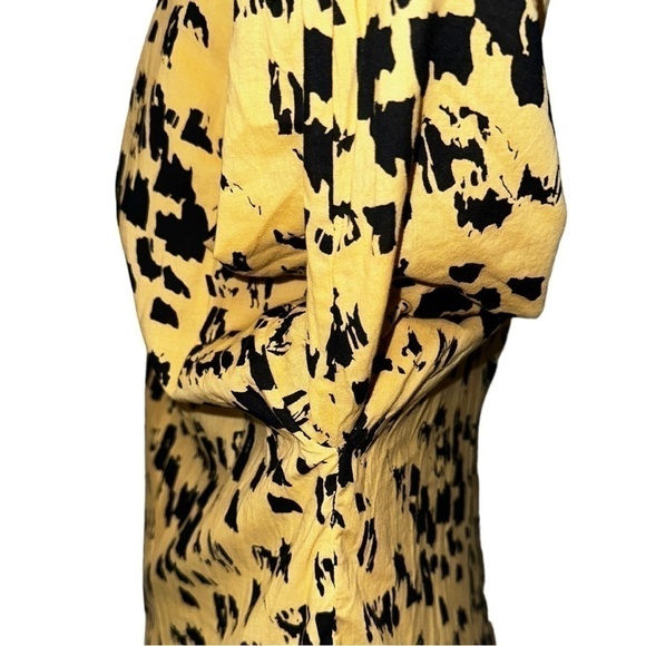 Anine Bing Peyton Painterly Leo Peyton Mini Dress Small S - Picture 7 of 16